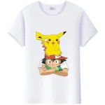 T-shirt Pikachu et Sacha