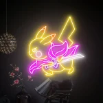 Néon Pikachu Samouraï