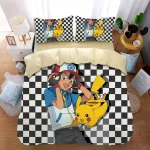 Housse De Couette Sacha et Pikachu DJ