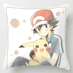 Coussin Sacha Et Pikachu Kawaii