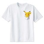 T-Shirt Pikachu Curieux Poche